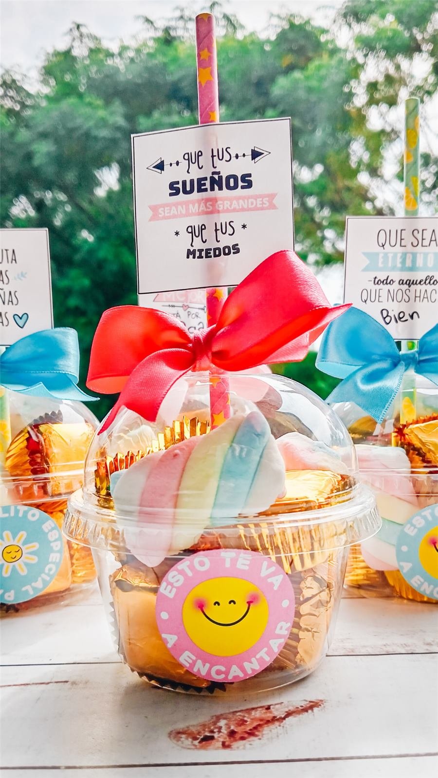 Detalle personalizado Valkiria con dulces y mensaje